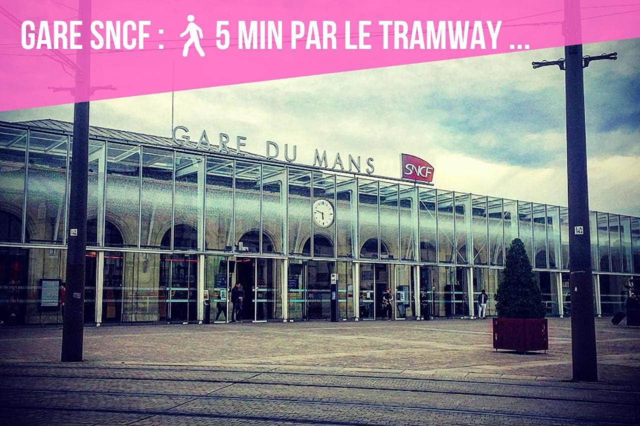 Apartmán Tramway Pavillon Jaures Proche Gare 7 Le Mans Exteriér fotografie